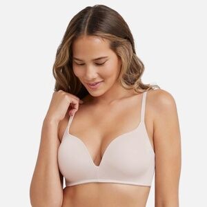 Maidenform Wirefree Demi Bra DM0799 with Natural Lift / Sandshell / 36C